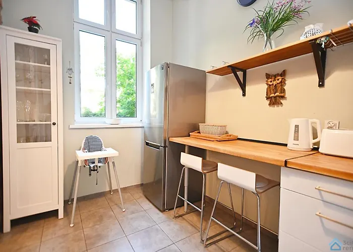 Bezowo-niebieski 3city W Sopocie Z Parkingiem By Renters *